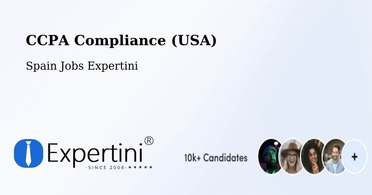 CCPA Privacy Rights & Compliance Notice – Spain - Spain Jobs Expertini