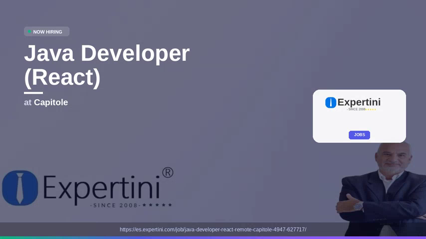 Java Developer (React) at Capitole, Remote — Apply Now
