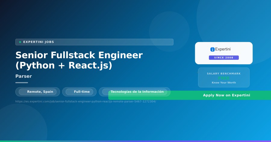 Senior Fullstack Engineer (Python + React.js) at Parser, Remote — Apply Now