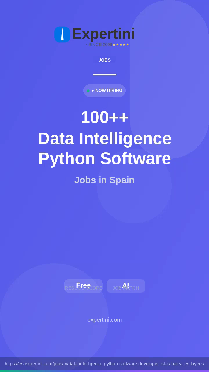 164,117+ Data Intelligence Python Software Developer Islas Baleares Layers Jobs in Spain — Top Companies Hiring August 2026