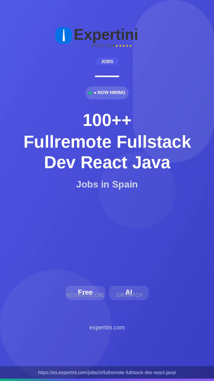 31,495+ Fullremote Fullstack Dev React Java Jobs in Spain — Top Companies Hiring August 2026