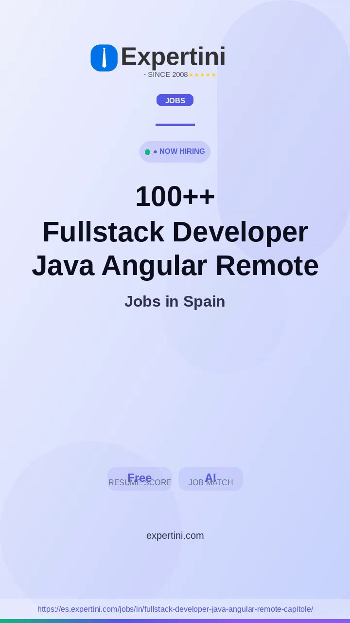 87,871+ Fullstack Developer Java Angular Remote Capitole Jobs in Spain — Top Companies Hiring August 2026