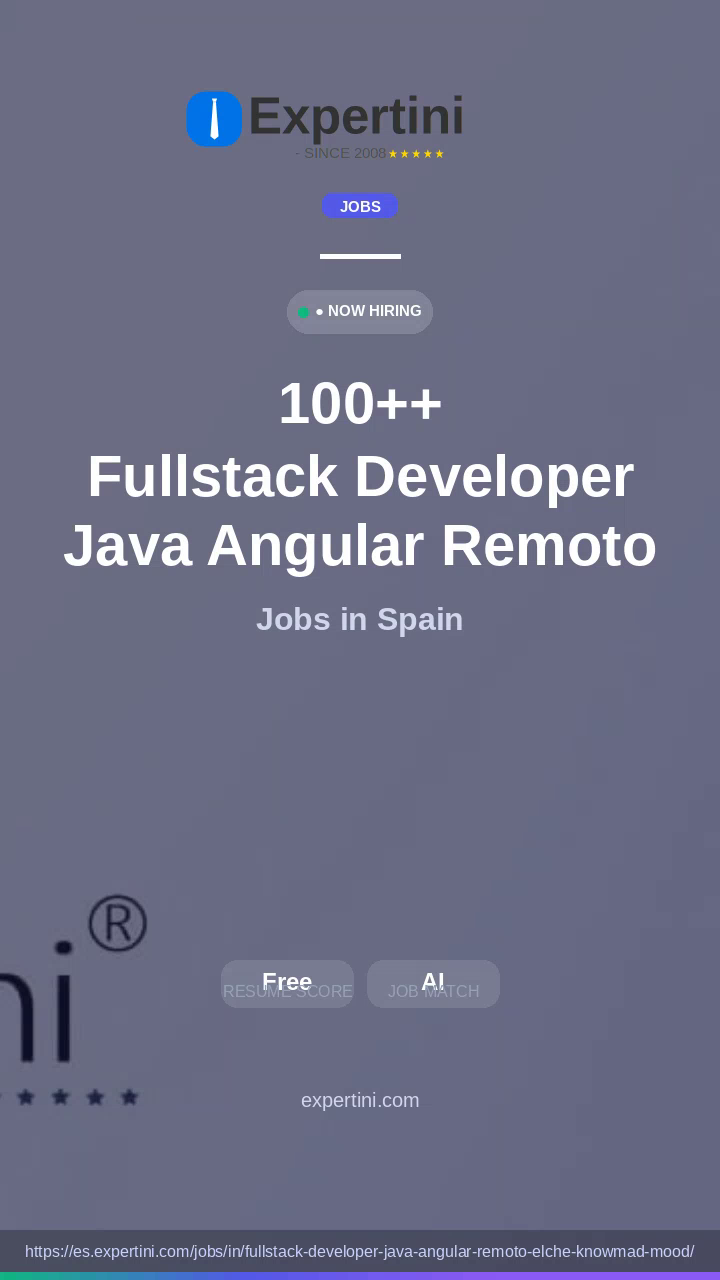61,121+ Fullstack Developer Java Angular Remoto Elche Knowmad Mood Jobs in Spain — Top Companies Hiring August 2026