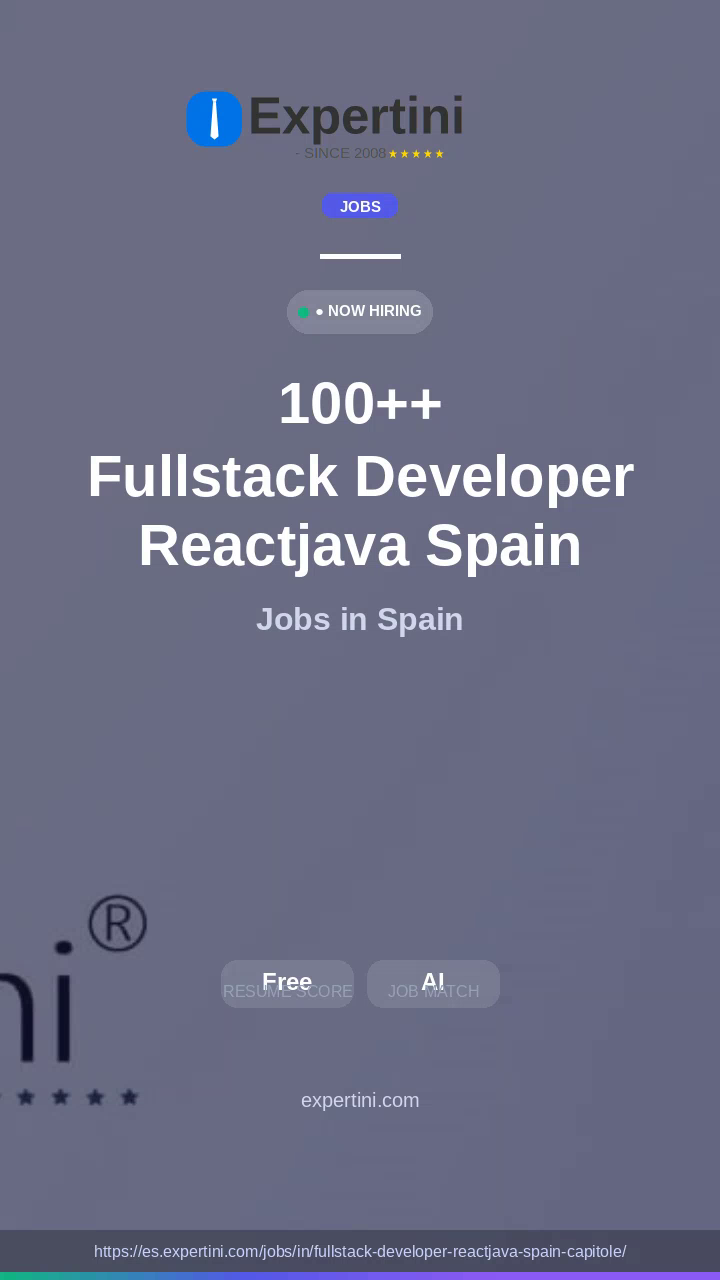 509,795+ Fullstack Developer Reactjava Spain Capitole Jobs in Spain — Top Companies Hiring August 2026