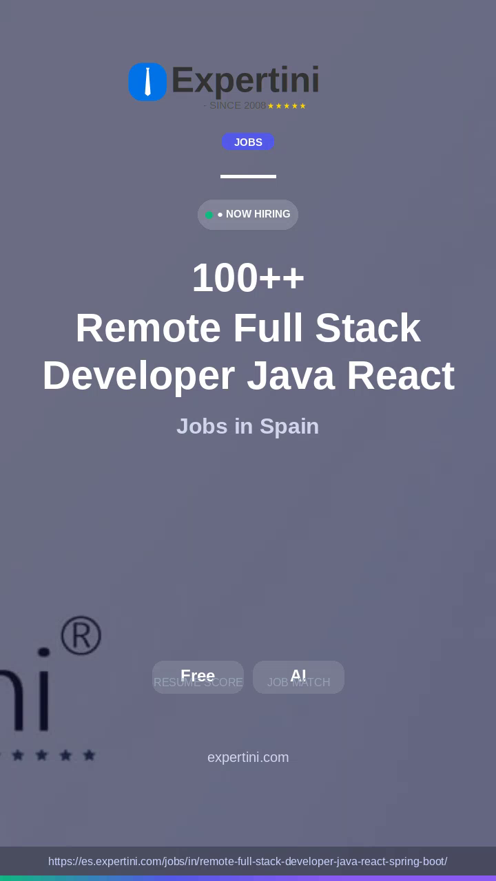 474,155+ Remote Full Stack Developer Java React Spring Boot Jobs in Spain — Top Companies Hiring August 2026