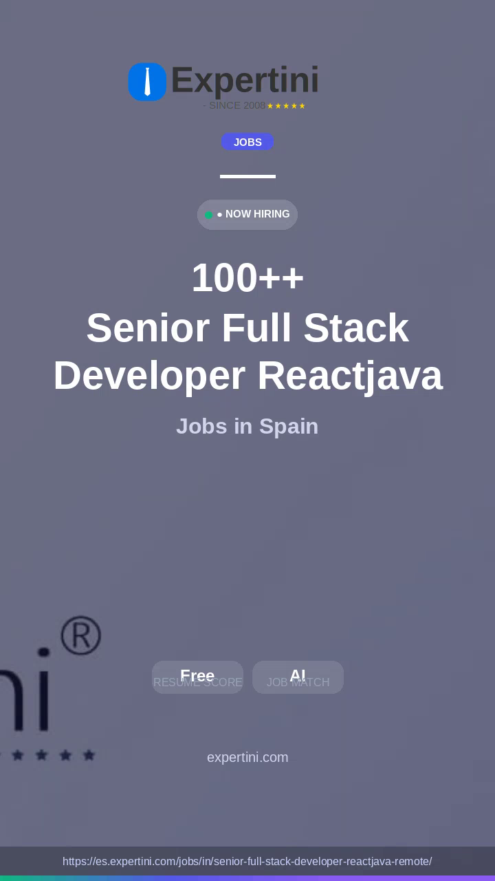 474,843+ Senior Full Stack Developer Reactjava Remote Jobs in Spain — Top Companies Hiring August 2026