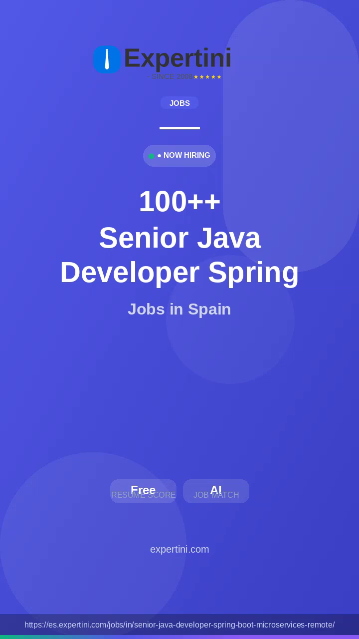 132,680+ Senior Java Developer Spring Boot Microservices Remote Jobs in Spain — Top Companies Hiring August 2026
