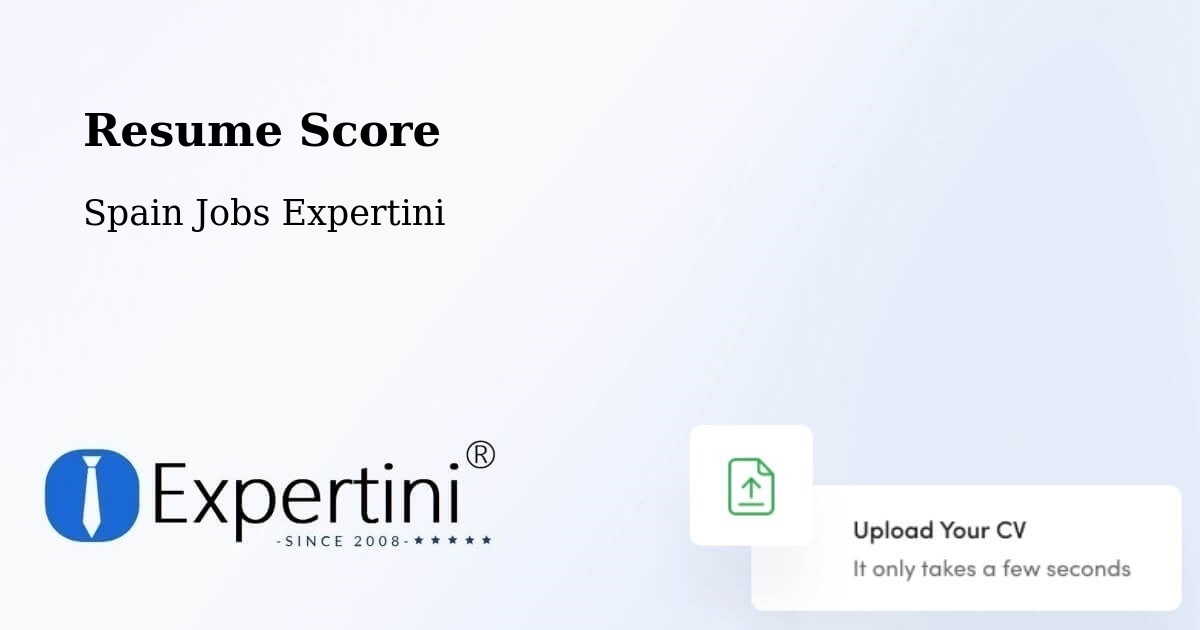 Resume Score & Job Description Match Tool – Spain - Spain Jobs Expertini